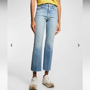 Mother Hustler Ankle Fray Jeans sz 26 Au Revoir